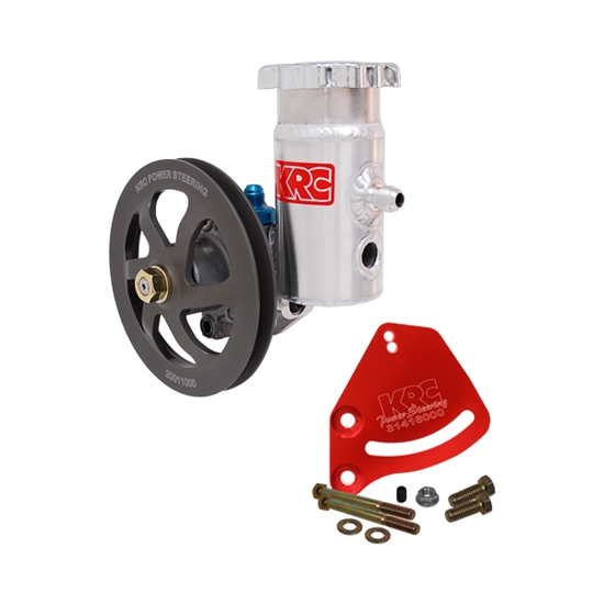 Garage Sale - KRC Pro Aluminum SBC Pump Kit, V-Belt, Block Mount, Bolt-On Reservoir Garage Sale - KRC Pro Aluminum SBC Pump Kit, V-Belt, Block Mount, Bolt-On Reservoir