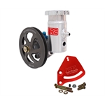 Garage Sale - KRC Pro Aluminum SBC Pump Kit, V-Belt, Block Mount, Bolt-On Reservoir