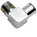 Chrome 90 Degree Heater Hose Fitting, 3/4 Inch Hose
