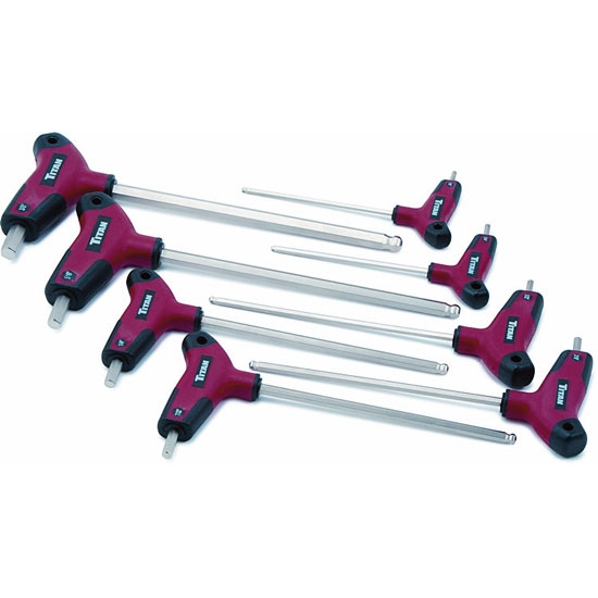Titan Tools 12748 8-Piece SAE Detent Ball-End T-Handle Wrench set Titan Tools 12748 8-Piece SAE Detent Ball-End T-Handle Wrench set