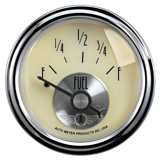 Auto Meter 2013 Prestige Antique Ivory Air-Core Fuel Level Gauge Auto Meter 2013 Prestige Antique Ivory Air-Core Fuel Level Gauge