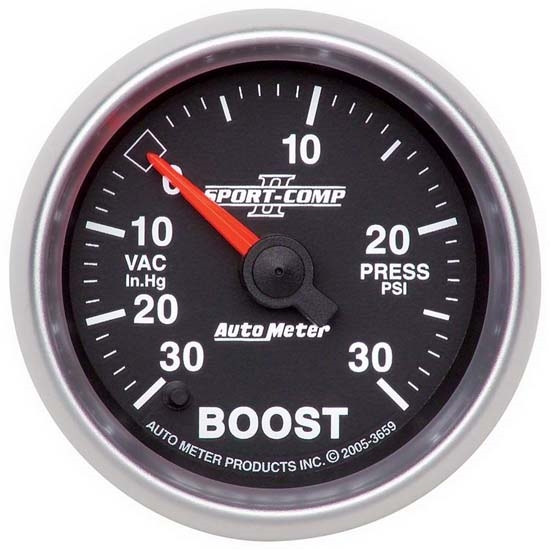 Auto Meter 3659 Sport-Comp II Digital Stepper Motor Boost/Vacuum Gauge Auto Meter 3659 Sport-Comp II Digital Stepper Motor Boost/Vacuum Gauge