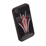 Pinstriped iPhone Cover - Black