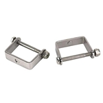 Stainless Steel Spring Clamps, 2-1/4 Inch Wide Leaf Spring