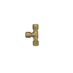 Brass Compression Tube Fitting, Tee Union