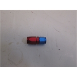 Garage Sale - Speedway Full Flow Swivel Hose End Fitting, Straight, Red/Blue, -6 AN