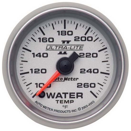Auto Meter 4955 Ultra-Lite II Digital Stepper Motor Water Temp Gauge Auto Meter 4955 Ultra-Lite II Digital Stepper Motor Water Temp Gauge