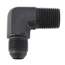 Black 90 Degree -10 AN Flare to 1/2 Inch NPT Pipe Adapter Fitting Black 90 Degree -10 AN Flare to 1/2 Inch NPT Pipe Adapter Fitting