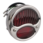 1928-1931 Ford Model A Right-Side Taillight, Polished Stainless Steel
