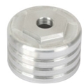 Speedway Aluminum Short Shock Cup, 9/16-18 Inch Thread, 1.5 Inch Tall
