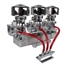 Three Chrome 9 Super 7 Carbs to 4 Barrel Intake Adapter, Complete Kit Three Chrome 9 Super 7 Carbs to 4 Barrel Intake Adapter, Complete Kit