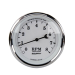 Auto Meter 1297 Old Tyme White II Instrument 3-3/8 In Tachometer Gauge