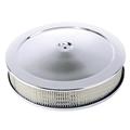 Chrome Deep Dish Performance Air Cleaner, 14 x 2 Inch, 4 Barrel Carb.