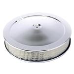 Chrome Deep Dish Performance Air Cleaner, 14 x 2 Inch, 4 Barrel Carb.