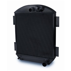 AFCO Universal Aluminum Street Rod Radiator - Black Finished