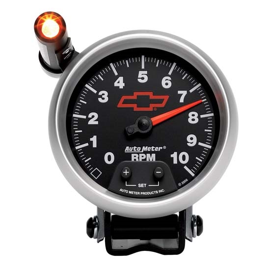 Auto Meter 3690-00406 GM Black Air-Core Pedestal Tachometer Gauge Auto Meter 3690-00406 GM Black Air-Core Pedestal Tachometer Gauge
