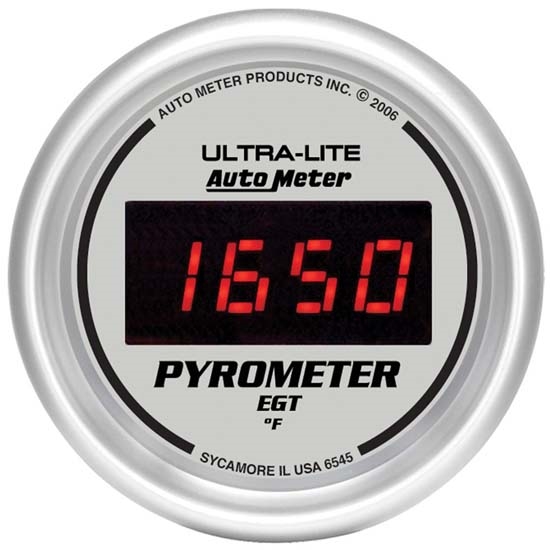 Auto Meter 6545 Ultra-Lite Digital Digital Pyrometer Gauge Auto Meter 6545 Ultra-Lite Digital Digital Pyrometer Gauge
