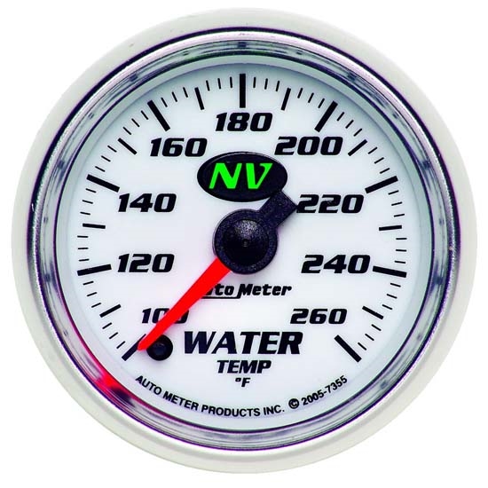 Auto Meter 7355 NV Digital Stepper Motor Water Temperature Gauge Auto Meter 7355 NV Digital Stepper Motor Water Temperature Gauge