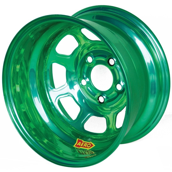 Aero 51-904555GRN 51 Series 15x10 Wheel, Spun, 5 on 4-1/2, 5-1/2 BS Aero 51-904555GRN 51 Series 15x10 Wheel, Spun, 5 on 4-1/2, 5-1/2 BS
