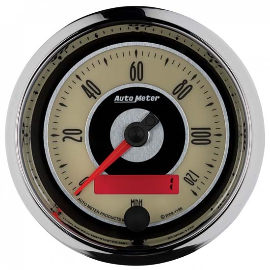 Auto Meter 1186 Cruiser Air-Core Speedometer Gauge, 3-3/8 Inch Auto Meter 1186 Cruiser Air-Core Speedometer Gauge, 3-3/8 Inch