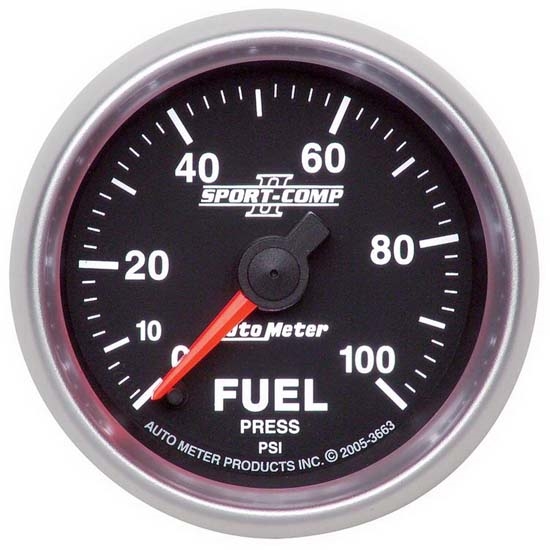 Auto Meter 3663 Sport-Comp II Digital Stepper Motor Fuel Press Gauge Auto Meter 3663 Sport-Comp II Digital Stepper Motor Fuel Press Gauge