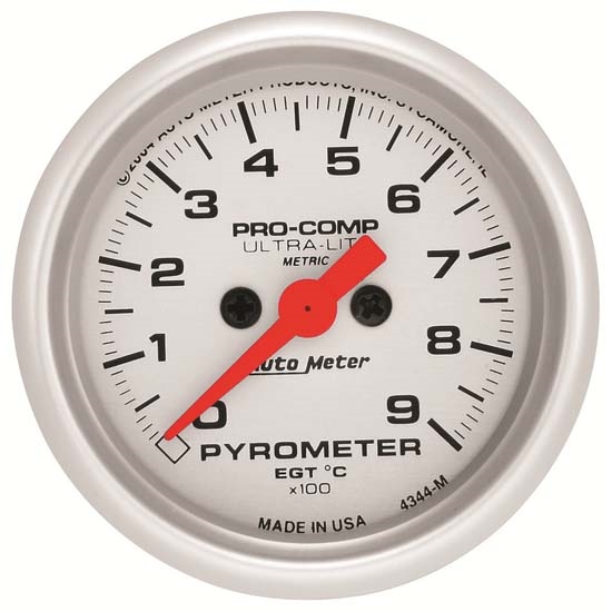 Auto Meter 4344-M Ultra-Lite Digital Stepper Motor Pyrometer Gauge Auto Meter 4344-M Ultra-Lite Digital Stepper Motor Pyrometer Gauge