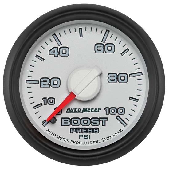 Auto Meter 8506 Gen 3 Dodge Factory Match Mechanical Boost Gauge Auto Meter 8506 Gen 3 Dodge Factory Match Mechanical Boost Gauge