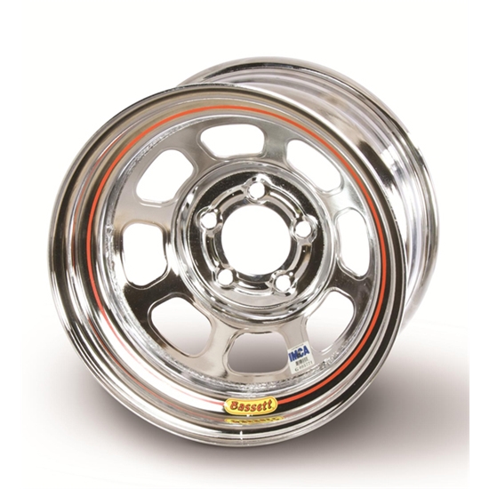 Bassett 47SN3C 14X7 D-Hole 5 on 100mm 3 Inch Backspace Chrome Wheel Bassett 47SN3C 14X7 D-Hole 5 on 100mm 3 Inch Backspace Chrome Wheel