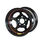 Bassett 58A535 15X8 Inertia 5 on 5 3.5 Inch Backspace Black Wheel