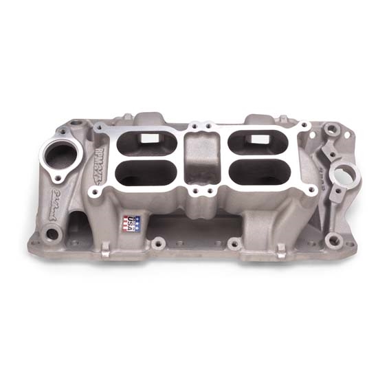 Edelbrock 7525 Performer RPM Air Gap Dual-Quad Intake Manifold, Chevy