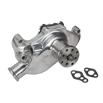 Speedway Small Block Chevy Short Aluminum Water Pump, Polished