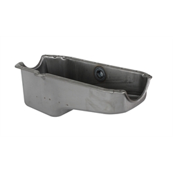 1980-'85 Raw Steel Small Block Chevy Oil Pan w/ Inspection Plug