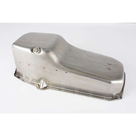 1955-79 Small Block Chevy Raw Oil Pan, Left Side Dipstick 1955-79 Small Block Chevy Raw Oil Pan, Left Side Dipstick