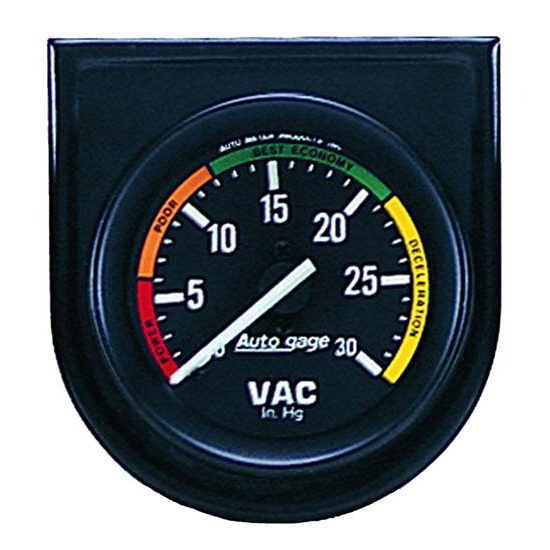 Auto Meter 2337 Auto Gage Mechanical Vacuum Gauge w/Panel, 2 Inch Auto Meter 2337 Auto Gage Mechanical Vacuum Gauge w/Panel, 2 Inch