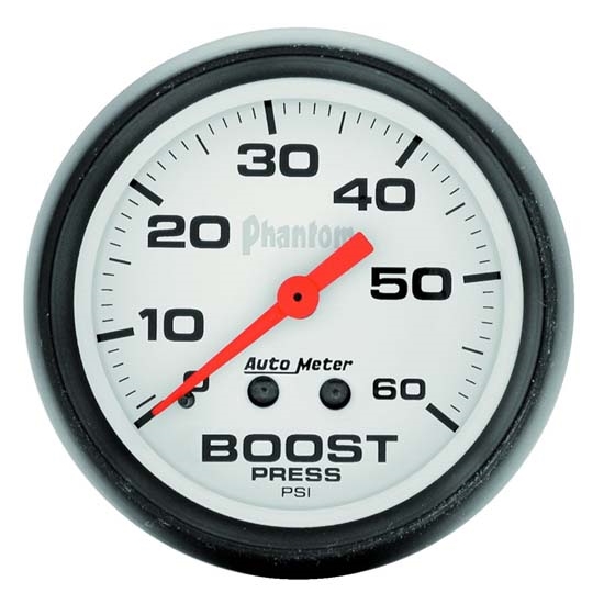 Auto Meter 5705 Phantom Mechanical Boost Gauge, 60 PSI, 2-1/16 Inch Auto Meter 5705 Phantom Mechanical Boost Gauge, 60 PSI, 2-1/16 Inch