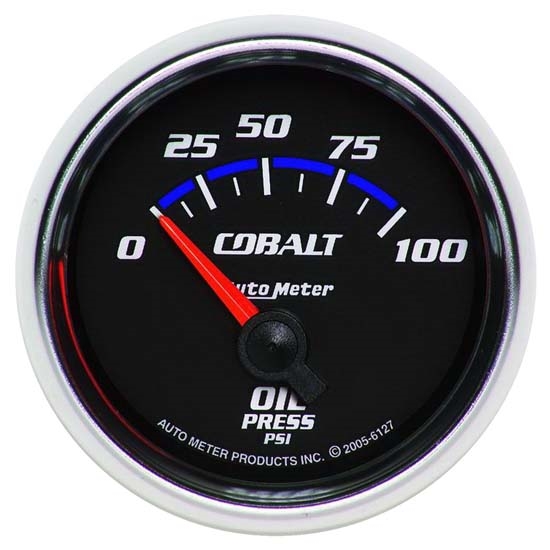 Auto Meter 6127 Cobalt Air-Core Oil Pressure Gauge, 2-1/16 Inch Auto Meter 6127 Cobalt Air-Core Oil Pressure Gauge, 2-1/16 Inch
