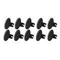 Plastic Large Head Quarter Turn Fasteners, .500 Inch Grip, Pack/10