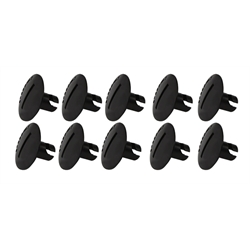 Plastic Large Head Quarter Turn Fasteners, .500 Inch Grip, Pack/10