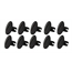 Plastic Large Head Quarter Turn Fasteners, .500 Inch Grip, Pack/10 Plastic Large Head Quarter Turn Fasteners, .500 Inch Grip, Pack/10