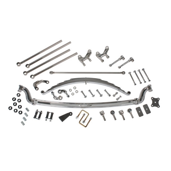 1932 Ford Front End Assembly, Tube Axle, 4-Bar Kit, Chrome 1932 Ford Front End Assembly, Tube Axle, 4-Bar Kit, Chrome
