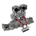 Two 9 Super 7 Carbs on Offenhauser Dual Intake - Kit