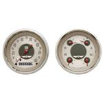 Classic Instruments AN02SHC All American Series Nickel Quad Gauge Set