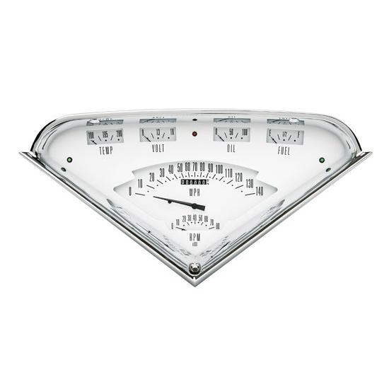 Classic Instruments TF01W 1955-59 Chevy Truck Gauge Set, White Face Classic Instruments TF01W 1955-59 Chevy Truck Gauge Set, White Face