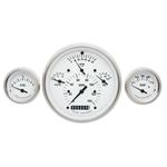 Classic Instruments CH01WSLF Tetra Series 1957 Chevy Gauge Set, White