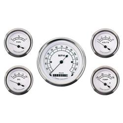 Classic White Series Electric 5 Gauge Set