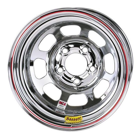 Bassett Chrome D-Hole 15 Inch Wheel 15x8, 5 on 4.75, Non Beadlock Bassett Chrome D-Hole 15 Inch Wheel 15x8, 5 on 4.75, Non Beadlock