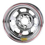Bassett Chrome D-Hole 15 Inch Wheel 15x8, 5 on 4.75, Non Beadlock