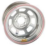 Bassett 15 x 8 Silver 5 on 5 D-Hole IMCA Approved Wheel, 4 Offset