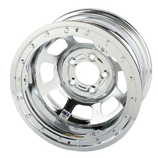 Bassett Chrome D-Hole 15 Inch Wheel, 15x8, 5 on 4-3/4, Beadlock Bassett Chrome D-Hole 15 Inch Wheel, 15x8, 5 on 4-3/4, Beadlock
