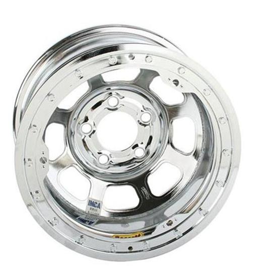 Bassett Chrome D-Hole 15 Inch Wheel - 15x8, 5 on 5 Inch, Beadlock Bassett Chrome D-Hole 15 Inch Wheel - 15x8, 5 on 5 Inch, Beadlock